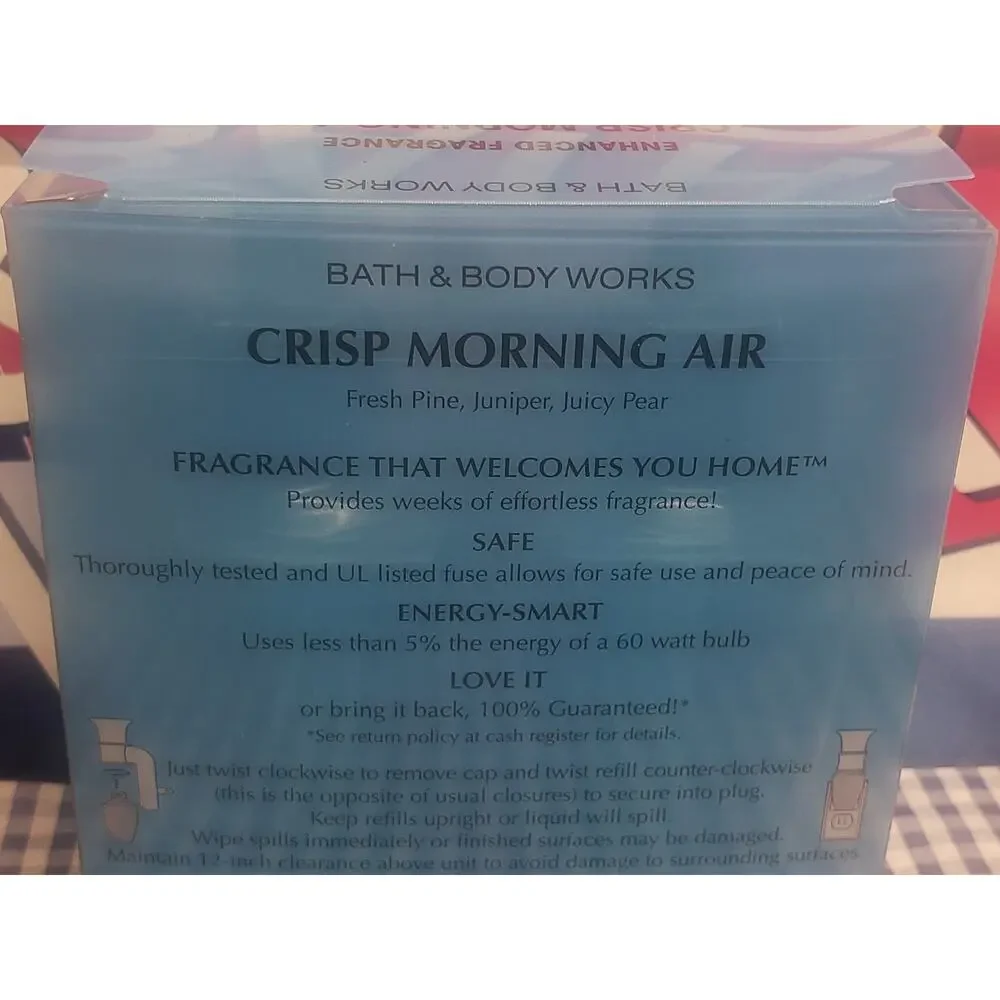 BBW Crisp Morning Air Fresh & Relaxing Wallflower Fragrance Refills